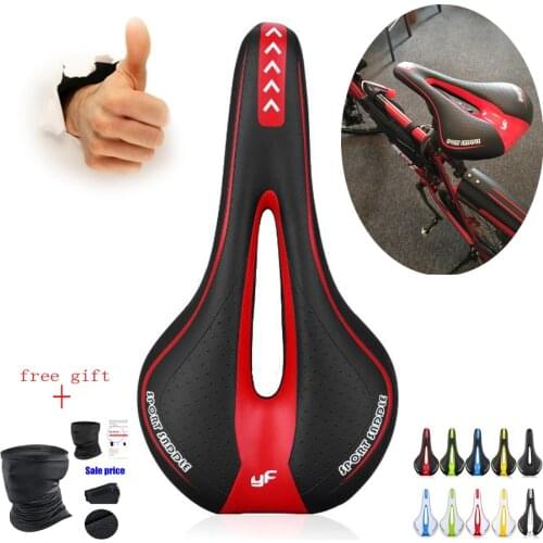 Silicone Gel Extra Soft Bicycle MTB Saddle Cushion Bicycle Hollow Saddle Cycling Road Mountain Bike Seat Bicycle Accessories