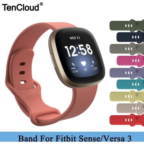Replacement Band For Fitbit Versa 3 Strap For Fitbit Sense Silicone Bracelet Colorful Wristband Smart Watch Accessoriess Belt