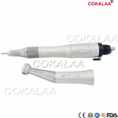 Dental Supplies For Dentist 1:1 Contra Angle FX25 External Water Spray Handpiece Non-Optic Compatible With Air Motor