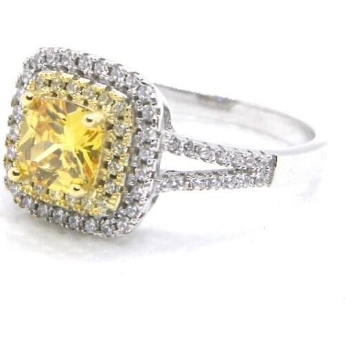 925 Sterling Silver Size 6-11 Fashion Ring Jewelry Newest S925 Crystal Ring