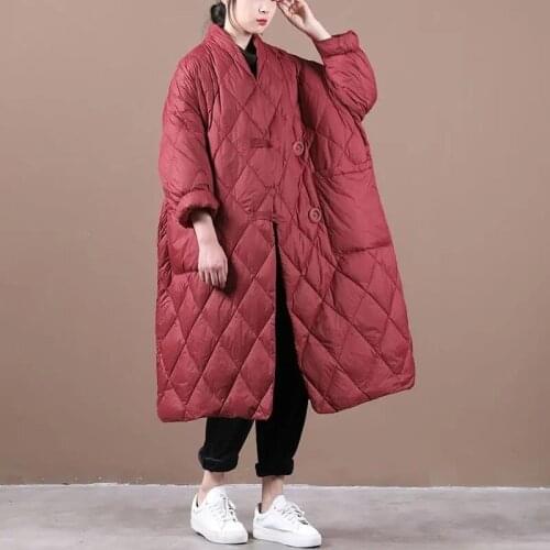 Winter Coat Plus Size Casual Cotton Padded Clothes Womens Jacket Quilted Velvet Thick Oversized Mid-Length Outerwear Female