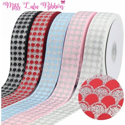 1-1/2"38mm50 Yards Silver Ginkgo Leaf Printing Ribbon Sewing Supplies DIY Bow Material Handmade Decoration Accessories