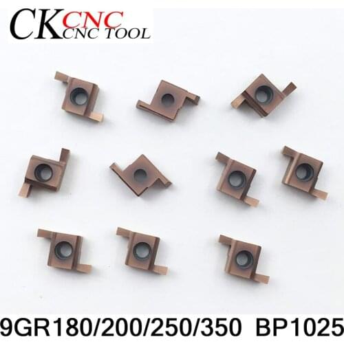 10pcs 9GR 180/200/250/350 BP1025 CNC Lathe Tool carbide inserts Shallow groove blade Turning Insert