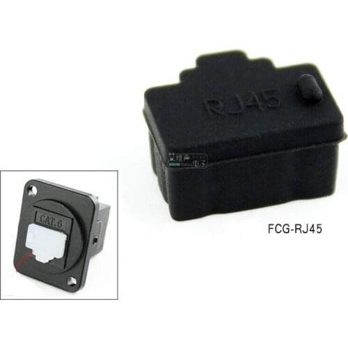 10Pcs notebook LAN network cable data interface five types of RJ45 dust plug soft silicone Protective cover FCG-RJ45