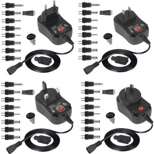 12W 3V 4.5V 5V 6V 7.5V 9V 12V AC DC Adapter Power Supply for Router LED Light E56B