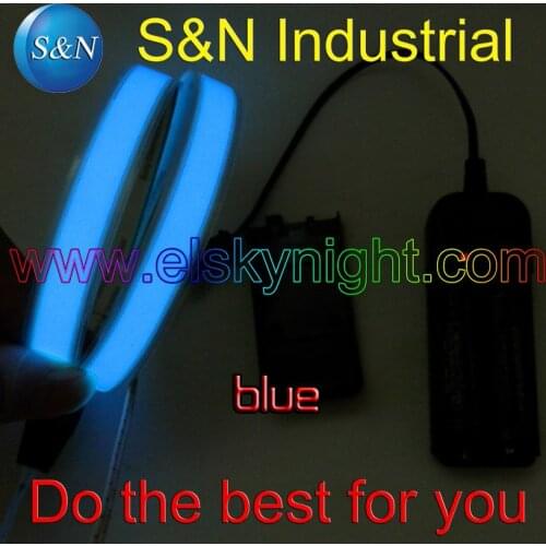3VDC 2AA Blue 1X60CM el tape el wire el strip for car,house,party,dispaly,holiday,fest and model decoration free shipping