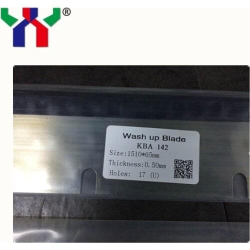 5 pcs High Quality Wash Up Blade for KBA142 Offset Printing Machine,1510*65*0.5 17holes