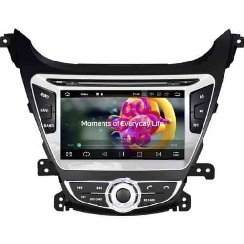 Android 8.0 Octa Core 4GB+32GB Car GPS Navigation DVD Player For Hyundai Elantra/Avante/MD 2014- Radio Stereo Head Unit WIFI
