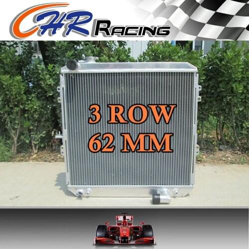 For 1988-1997 Toyota HILUX LN106 LN111 Diesel aluminum radiator 3rows 62mm