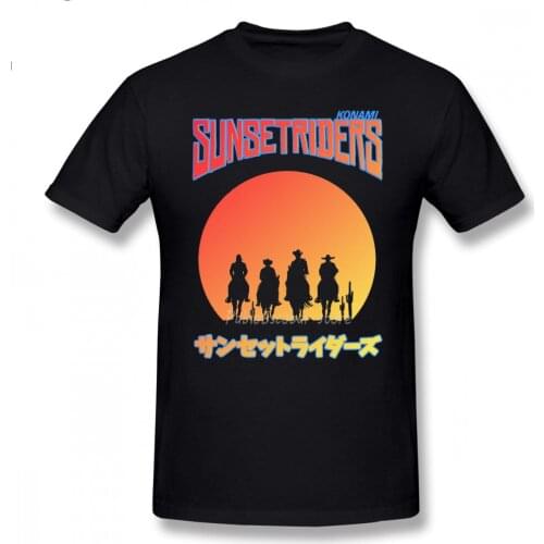 Metal Slug T Shirt Sunset Riders T-Shirt Graphic Short Sleeve Tee Shirt Cute Male Classic 6xl Cotton Tshirt