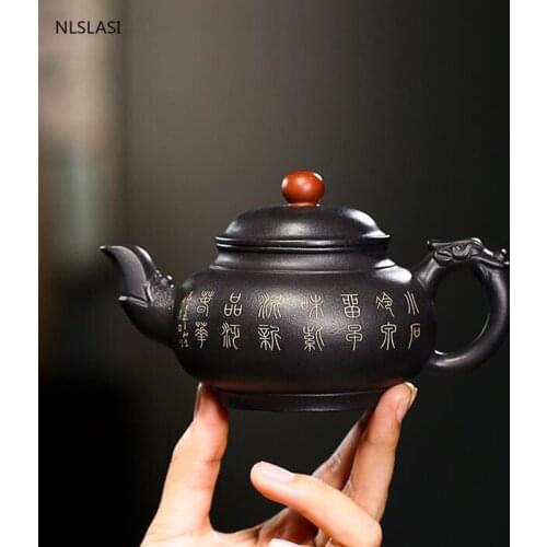 Chinese Yixing Tea pot purple clay filter teapot beauty kettle Raw ore Handmade Boutique Tea set authentic Tie Guanyin 230ml
