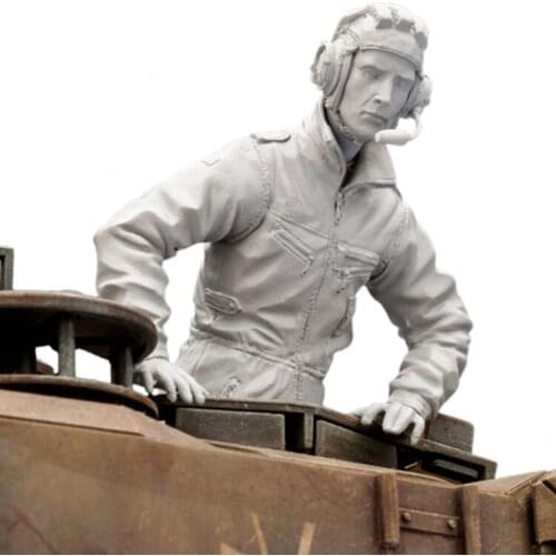 1/16 Bundeswehr Tank Commander, Resin Model figure GK, Soldier Military theme of WWII Unassembled and unpainted kit