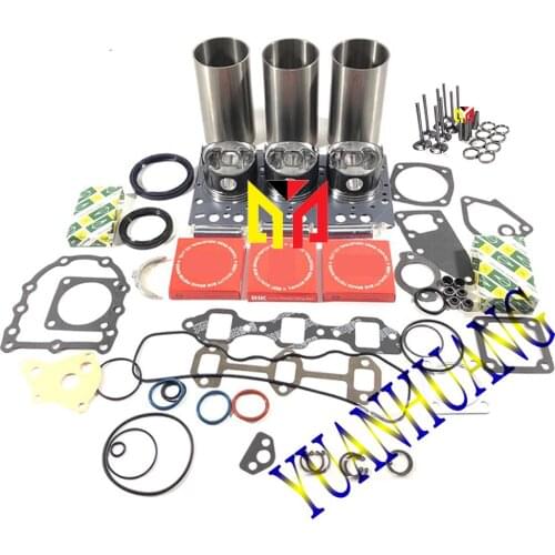 3D84 3D84-1 3D84-2 3D84-3 Engine Rebuild Kit With Valve Overhual Repair Gasket Set For Komatsu Tractor Motor Liner Piston Ring