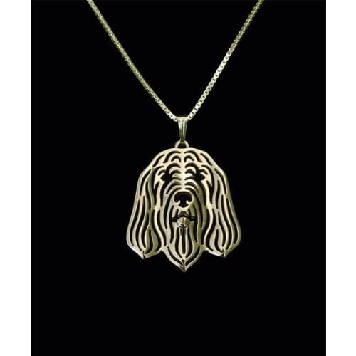 Hot sale Hollow Pet Otterhound long Necklace Christmas gift for women best friends