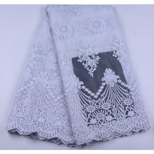 Best Selling Swiss Voile Lace In Switzerland Embroidered Fabric DIY Trim Sewing African Lace Fabric For Nigerian Man DressA1653