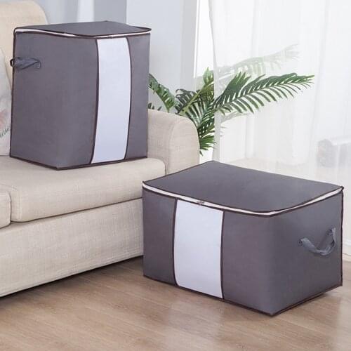 Hot Sales Oxford Cloth For Storage Box Quilt Clothing Foldable Storage Bag Wardrobe Clothes Finishing Box Waterproof 48X46X28cm