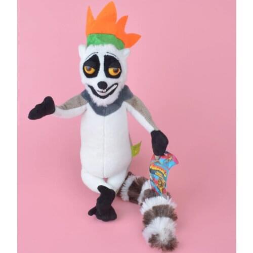 Madagascar King Julien XIII Plush Toy, Lemur Baby Gift, Kids Doll Wholesale with Free Shipping