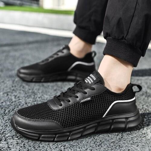 Fashion Sneakers Men Plus Size 47 48 Comfy Breathable Anti-Odor Mans Mesh Shoes 2021 Summer New High Quality Brand Casual Shoes