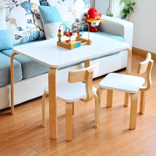 Childrens Furniture Sets Wooden Kids Table and Chair Room Kindergarten Study Writing Waterproof Graffiti Painting Play Desk