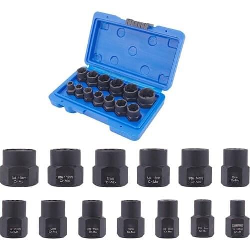 13-Piece Impact Bolt Nut Remover Set, Nut Extractor Socket, Bolt Remover Tool Set