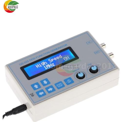Ziqqucu DC9V 1Hz-65534Hz DDS Function Signal Generator Sine Square Triangle Sawtooth Low Frequency LCD Display + USB Cable