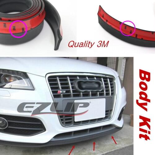 For Audi TT TTS A1 A3 A4 A5 B8 SQ5 Q1 R8 RS5 RS7 Front Lip Deflector Lips Skirt / Body Chassis Side Protection / Spoiler Valance