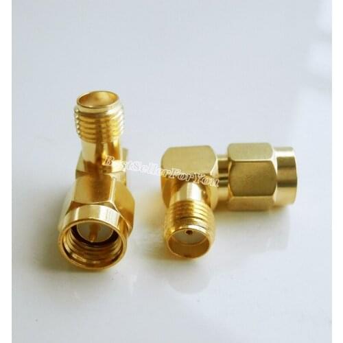 10Piece SMA Male To SMA Female Jack RF Adapter Connector Plug 90 Degree Right Angle