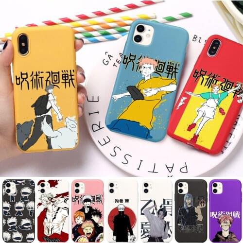 Jujutsu Kaisen Phone Case for IPhone 12 11 Pro Max X XR XS Max 6 7 8 7Plus Se 2020 Silicone Cover Gojo Satoru Phone Shell