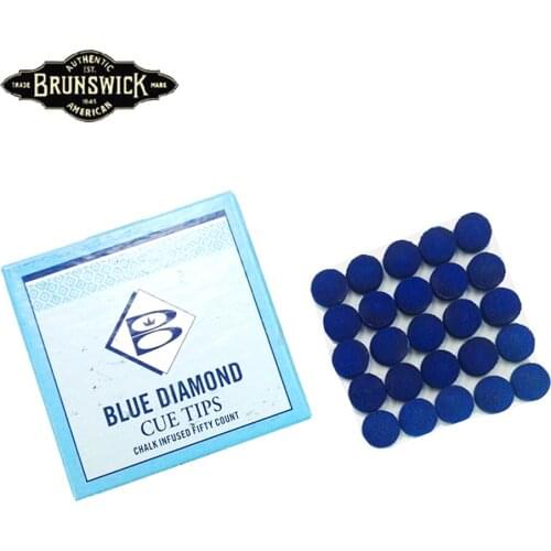 Blue Diamond Brunswick Snooker Cue Tip Billiards Stick Kit Tip 10/11mm Tip Billiard Accessories Billar Snooker Cue Tip