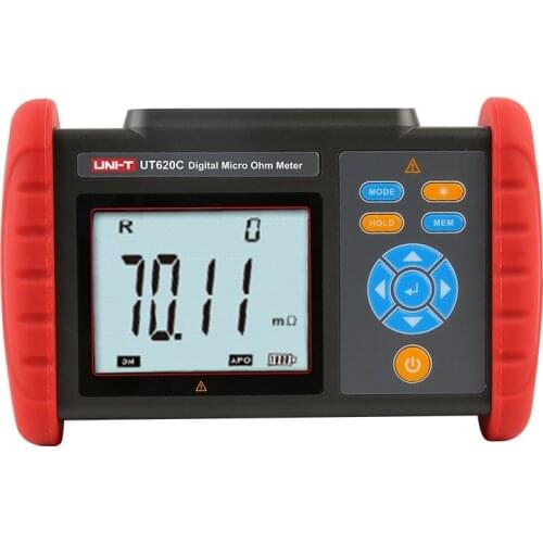 UNI-T UT620C Digital DC Low Resistance Meter Equipotential Test Micro Ohmmeter Connectors/Motor Resistance Tester