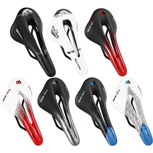 Ultralight Bike Seat Adult Waterproof PU Cut Out Bicycle Saddle Shockproof Cushion Seats Repair Parts