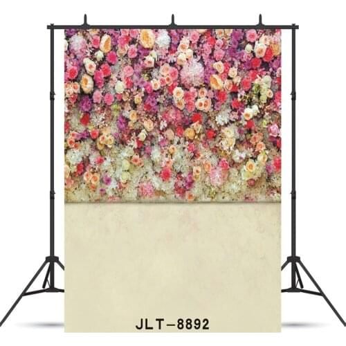 Flowers Wall Vinyl Photographic Background For Wedding Child Baby New Born Shower Portrait Backdrop Studio Shoot Photocall