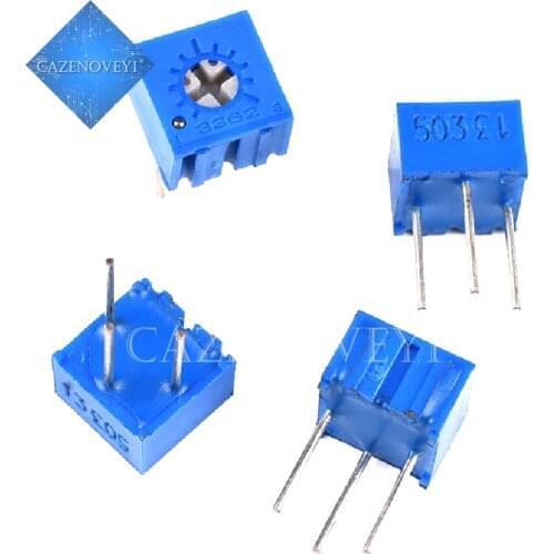 10pcs 3362P 101 201 501 102 202 502 103 203 503 104 204 504 105 Trimpo Trimmer Potentiometer 3362 500R 1K 2K 5K 10K 20K 50K 100K