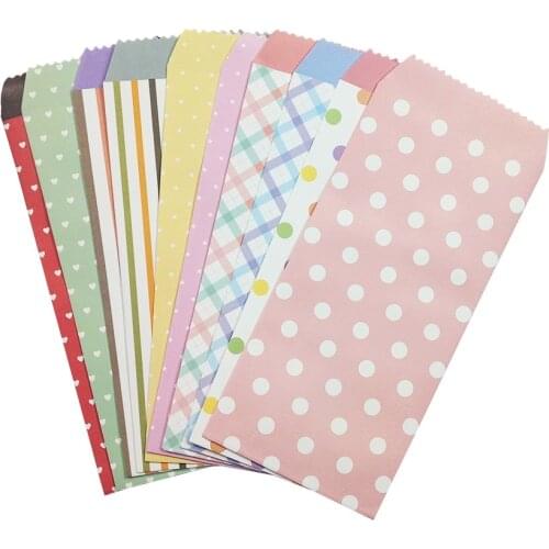 10Pcs/lot Dots Striped Envelope Creative DIY Paper Scrapbooking Gift Write letter stationery study student supplies diy 195x85mm
