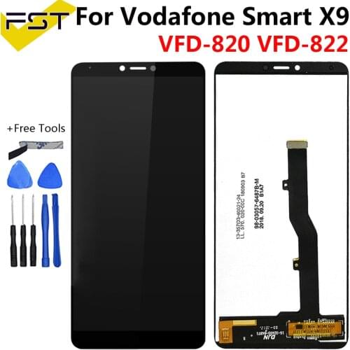 5.7''For Vodafone Smart X9 VFD-820 VFD820 VFD-822 VFD822 LCD Display+Touch Screen Phone Digitizer Assembly Spare Part+Tools