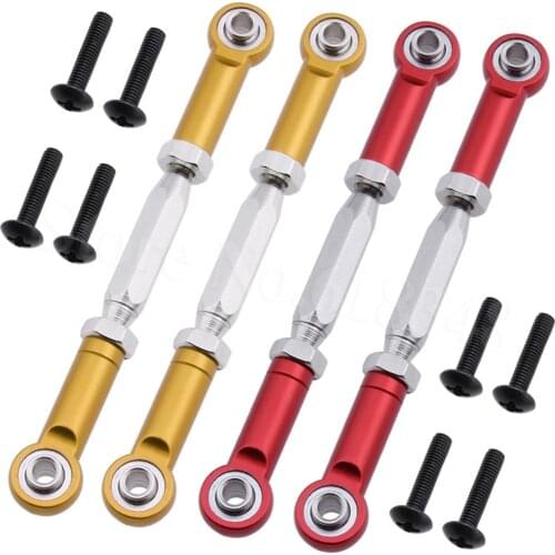2pcs Adjustable Alum Rear Upper Linkage For Himoto Tanto E10XB Buggy RC Car Replacement of 33206