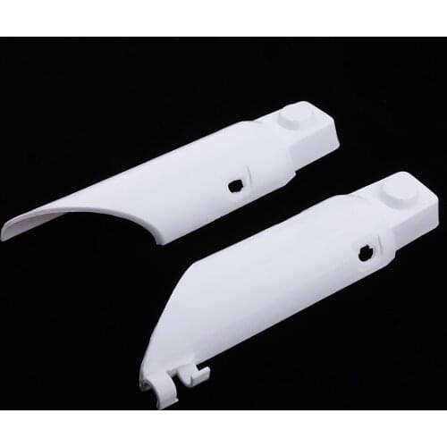 2 Pieces White Plastic Motorcycle Fork Guard Cover for Honda CRF50 Durable flexible plastic Direct Replacement