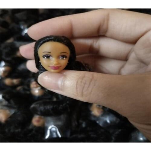 5pcs/lot Cute Mini Retro Classical Girl Doll Head Make Up Doll Head Toys DIY Eardrop Accessories Material Birthday Gift