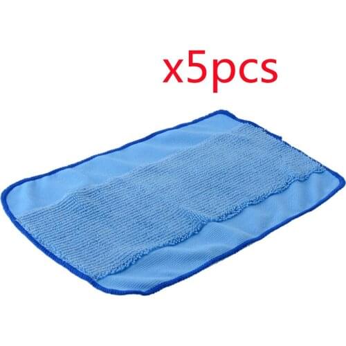 5 pieces Washable Reusable Microfiber Mopping Cloths for iRobot Braava 380t 320 Mint 5200 Robotic Home Essential