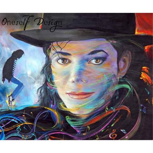 5D Diamond Painting Full Set Michael Jackson Diamond Mosaic Sale 5D Diamond Embroidery Best Gift to Family rhinestone pictures
