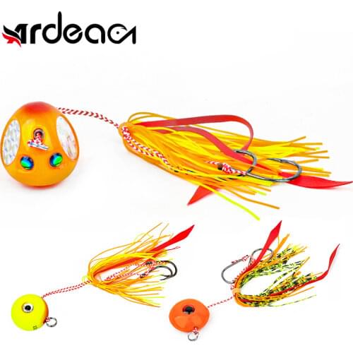 Ardea 120g deep sea jigging metal slow jig head Wobblers Artificial Saltwater Palpus Simulation Metal Baitfishing Fishing Tackle