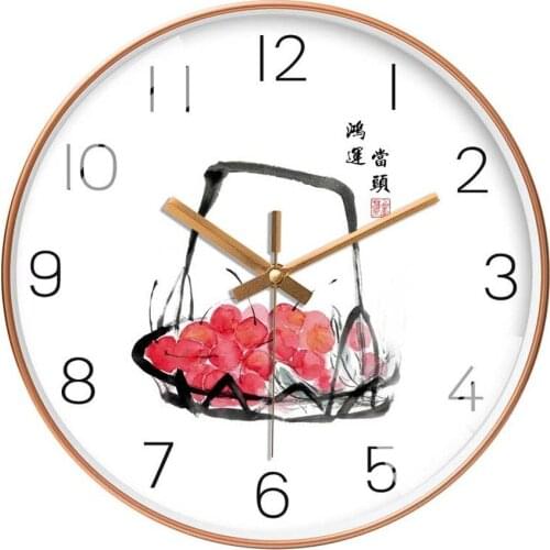 Silent Quartz Wall Clock Mechanism Simple Creative Single Novelty Wall Clock Round Still Life Cartoon Wall Clocks House Decor