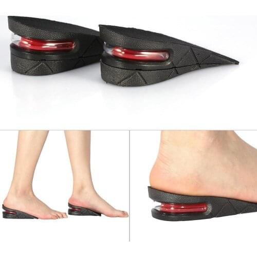5 Cm Air Cushion Length Extender Insoles Black