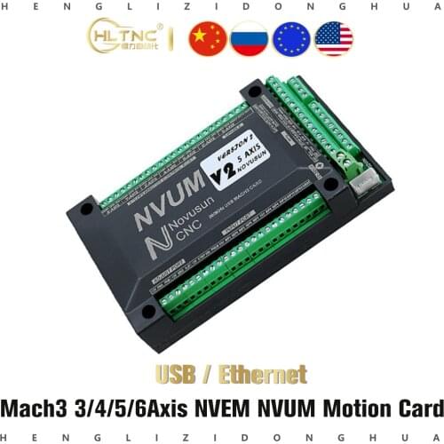Ethernet /USB Mach3 Card 200KHz CNC router 3 4 5 6 Axis Motion Control Card Breakout Board for diy engraver machine
