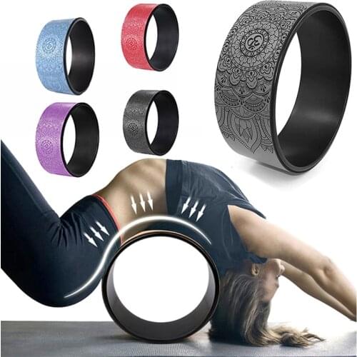 Yoga Pilates Ring Anti-stress Environmental Fitness Roller Tool Home Gym Weight Loss Magic Back and Waist Training