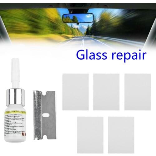 1 Set Car Windshield Windscreen Casement Glass Repair Resin Kit Auto Glass Tools Kit Auto Glass Repair Accessories