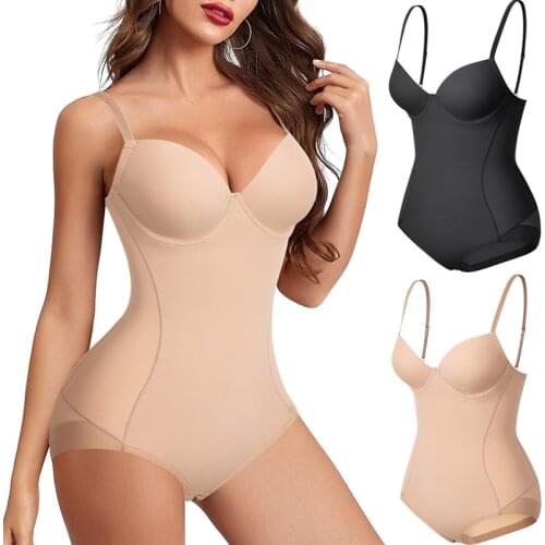 Shapewear Bodysuit for Women Tummy Control Panties Fajas Full Body Shaper Waist Trainer Butt Lifter Thigh Slimming Underwear