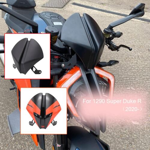 Motorcycle Rear Passenger Solo Seat Cowl Cover / Windshield Windscreen Airflow Wind Deflector For 1290 Super Duke R 2020 2021