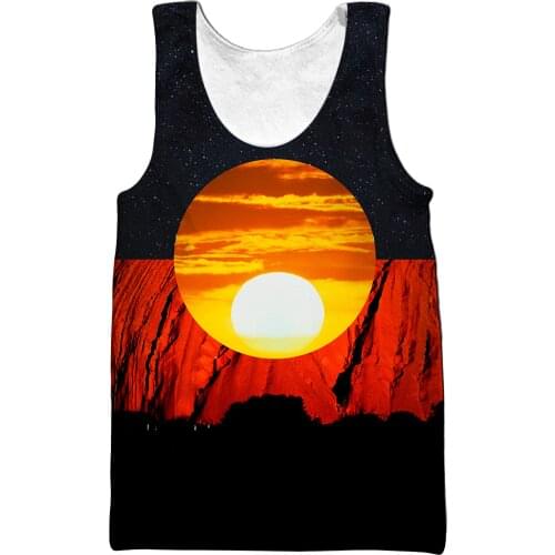 Summer Tops 3D All Over Printed Fashion Vest Aboriginal Kangaroo Australia Indigenous Painting Art Shirts For Men streetwear