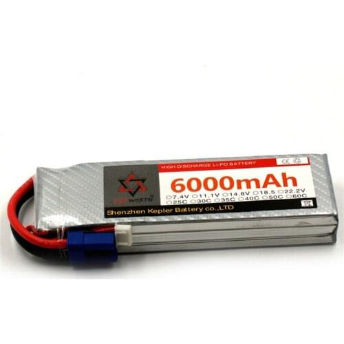 3s 11.1v 6000mAh RC Lipo Battery 25C 35C 60C FOR Car Plane Boat Lithium Ion Polymer Battery Truck Tank Drone Drone Helicopter